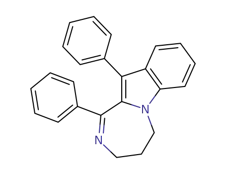 Molecular Structure of 54735-07-8 (3H-[1,4]Diazepino[1,2-a]indole, 4,5-dihydro-1,11-diphenyl-)