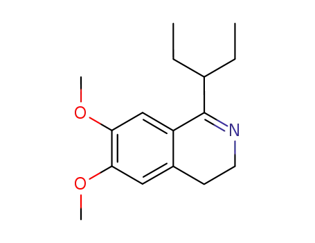 Molecular Structure of 128425-87-6 (6,7-Dimethoxy-1-(3-pentyl)-3,4-dihydroisoquinoline)