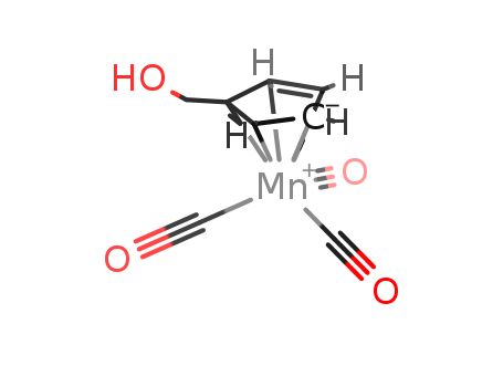 Molecular Structure of 12152-69-1 (Manganese,tricarbonyl[(1,2,3,4,5-h)-1-(hydroxymethyl)-2,4-cyclopentadien-1-yl]-)