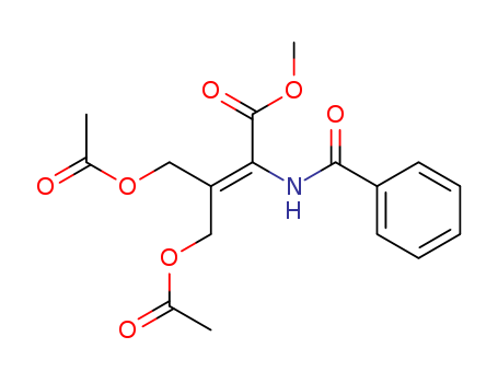 93730-01-9,methyl 4-(acetyloxy)-3-[(acetyloxy)methyl]-2-(benzoylamino)but-2-enoate,