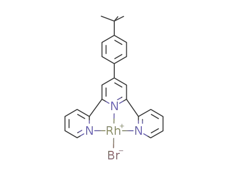 Molecular Structure of 654085-09-3 ([(4'-(4-t-butylphenyl)-2,2':6',2''-terpyridine)Rh(Br)])