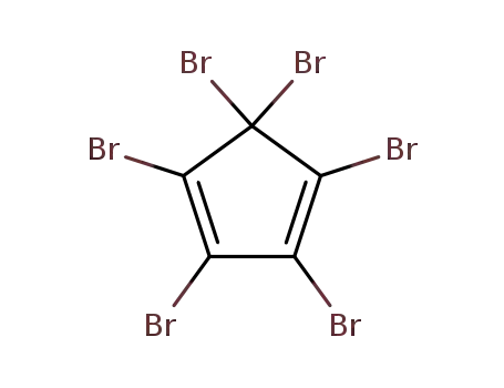 Molecular Structure of 14310-17-9 (1,2,3,4,5,5-hexabromocyclopenta-1,3-diene)