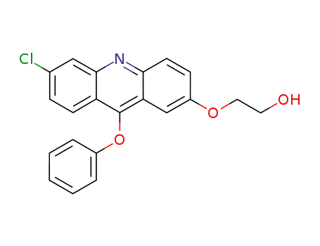 Molecular Structure of 856373-08-5 (2-(6-chloro-9-phenoxy-acridin-2-yloxy)-ethanol)