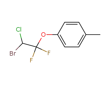 1-(4-methylphenoxy)1,1-difluoro-2-chloro-2-bromoethane