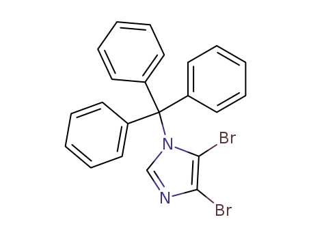 Molecular Structure of 112517-23-4 (4,5-DIBROMO-1-TRIPHENYLMETHYL-1H-IMIDAZOLE)