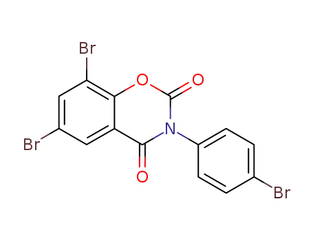 6,8-dibromo-3-(4-bromo-phenyl)-benzo[<i>e</i>][1,3]oxazine-2,4-dione