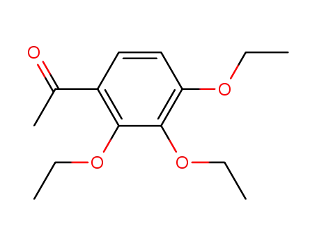 Molecular Structure of 100864-28-6 (2' 3' 4'-TRIETHOXYACETOPHENONE  98)