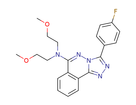 1,2,4-Triazolo[3,4-a]phthalazin-6-amine,3-(4-fluorophenyl)-N,N-bis(2-methoxyethyl)-