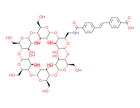 (E)-N-(6A-deoxy-α-cyclodextrin-6A-yl)-4-aminocarbonyl-4'-carboxystilbene