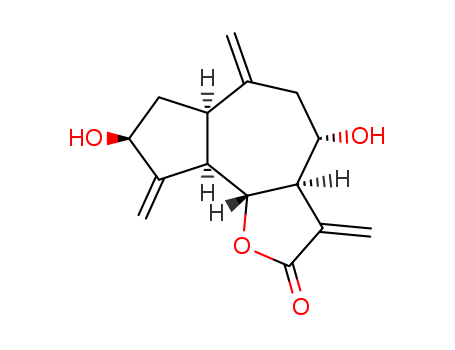 89647-87-0,(3aR,4R,6aR,8S,9aR,9bR)-4,8-dihydroxy-3,6,9-trimethylidenedecahydroazuleno[4,5-b]furan-2(3H)-one,
