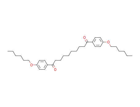 Molecular Structure of 104192-36-1 (1,10-Bis-(4-hexyloxy-phenyl)-decane-1,10-dione)