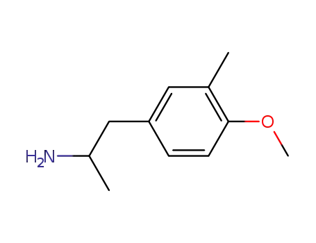 Molecular Structure of 114963-00-7 (2-(4-methoxy-3-methyl-phenyl)-1-methyl-ethylamine)