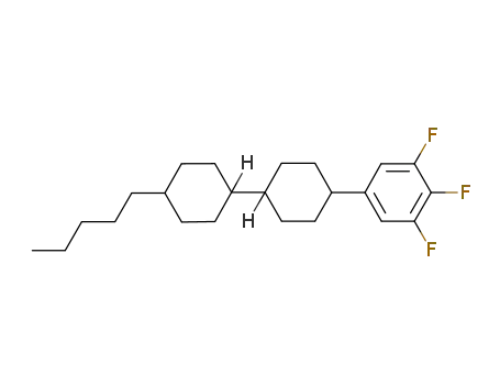 Molecular Structure of 137644-54-3 (3,4,5- Trifluoro -1-[ trans-4'-( trans-4''-pentylcyclohexyl) -cyclohexyl ]benzene)