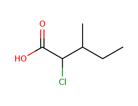 Molecular Structure of 921-48-2 (S-2-Chloro-3-methylvaleric acid)