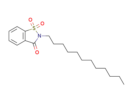 Molecular Structure of 90012-37-6 (2-dodecyl-1,2-benzothiazol-3(2H)-one 1,1-dioxide)