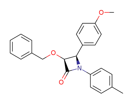 2-Azetidinone,
4-(4-methoxyphenyl)-1-(4-methylphenyl)-3-(phenylmethoxy)-, cis-
