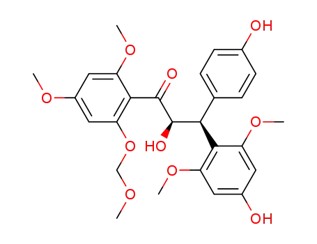 Molecular Structure of 62701-86-4 (1-Propanone,
1-[2,4-dimethoxy-6-(methoxymethoxy)phenyl]-2-hydroxy-3-(4-hydroxy-2,
6-dimethoxyphenyl)-3-(4-hydroxyphenyl)-)