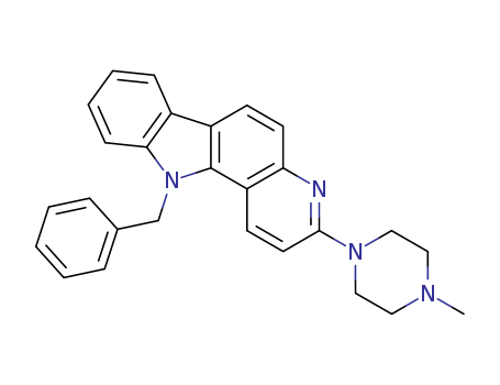 127040-55-5,11-benzyl-3-(4-methylpiperazin-1-yl)-11H-pyrido[3,2-a]carbazole,