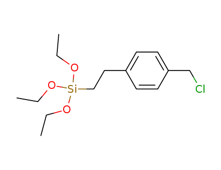 Molecular Structure of 141813-16-3 (Silane, [2-[4-(chloromethyl)phenyl]ethyl]triethoxy-)