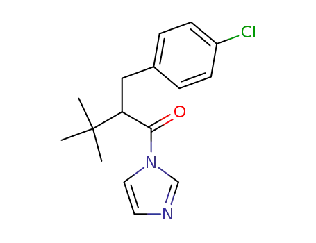 Molecular Structure of 99302-97-3 (2-(4-chlorobenzyl)-1-(1H-imidazol-1-yl)-3,3-dimethylbutan-1-one)