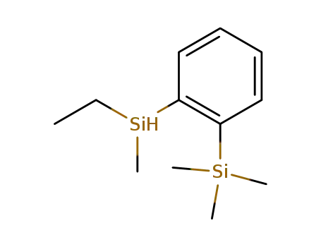 Molecular Structure of 142208-05-7 (Silane, [2-(ethylmethylsilyl)phenyl]trimethyl-)