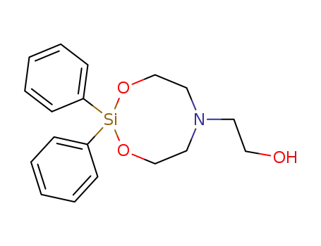 Molecular Structure of 71573-88-1 (2-(2,2-diphenyl-[1,3,6,2]dioxazasilocan-6-yl)-ethanol)