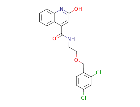 2-hydroxy-4-<N-(2,4-dichlorobenzyloxyethyl)carboxamido>quinoline