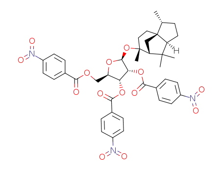 Molecular Structure of 99049-93-1 ((Cedran-8-yl)-2,3,5-tri-O-(p-nitrobenzoyl)-β-D-ribofuranosid)