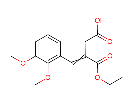 65210-61-9,4-(2,3-dimethoxyphenyl)-3-(ethoxycarbonyl)but-3-enoic acid,Butanedioicacid, [(2,3-dimethoxyphenyl)methylene]-, 1-ethyl ester (9CI); NSC 266504