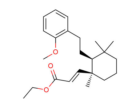 ethyl (+/-)-(1'RS,2'RS)-3-<-2'-<2-(2-methoxyphenyl)ethyl>-1',3',3'-trimethylcyclohexyl>prop-2(E)-enoate