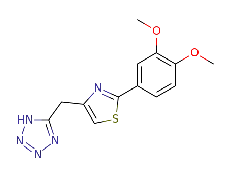 1H-Tetrazole, 5-((2-(3,4-dimethoxyphenyl)-4-thiazolyl)methyl)-