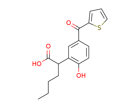 Benzeneacetic acid, a-butyl-2-hydroxy-5-(2-thienylcarbonyl)-
