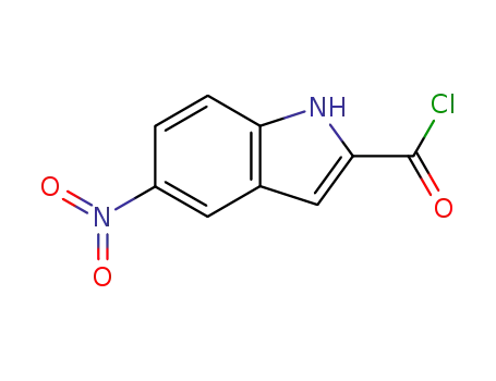 Molecular Structure of 103868-02-6 (5-Nitroindole-2-carbonyl chloride)