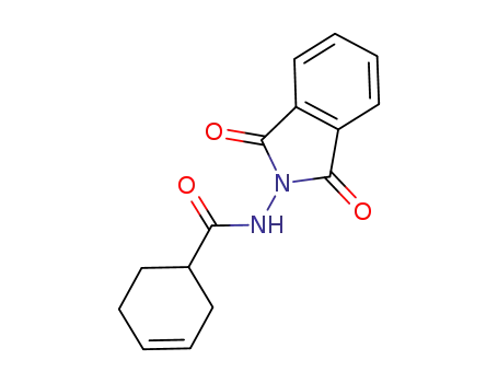 Molecular Structure of 1031697-66-1 (N-(1,3-dioxoisoindolin-2-yl)cyclohex-3-enecarboxamide)