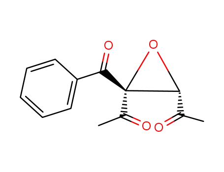 Molecular Structure of 90043-64-4 (Ethanone, 1,1'-(2-benzoyl-2,3-oxiranediyl)bis-, cis-)