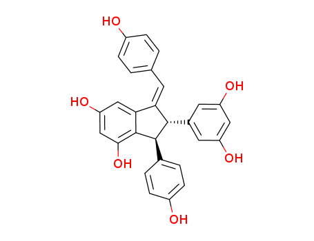 1H-Indene-4,6-diol,2-(3,5-dihydroxyphenyl)- 2,3-dihydro-3-(4-hydroxyphenyl)-1-[(4- hydroxyphenyl)methylene]-,(1Z,2R,3R)-rel-(- )-(212513-35-4)
