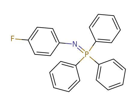 Molecular Structure of 18523-51-8 (Benzenamine, 4-fluoro-N-(triphenylphosphoranylidene)-)