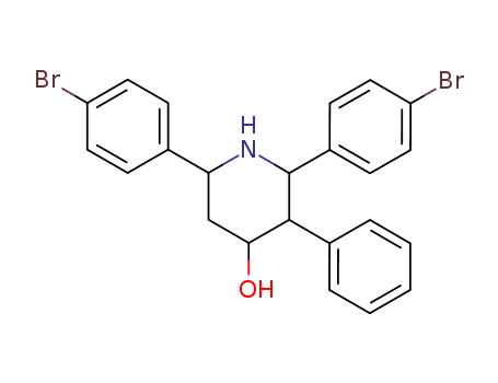 124069-11-0,2,6-Bis(4-bromophenyl)-3-phenyl-4-piperidinamine,3-phenyl-2,6-di-(p-bromophenyl)-4-hydroxypiperidine;4-Piperidinol,2,6-bis(4-bromophenyl)-3-phenyl;2,6-Di(4-bromophenyl)-3-phenyl-4-piperidinol;