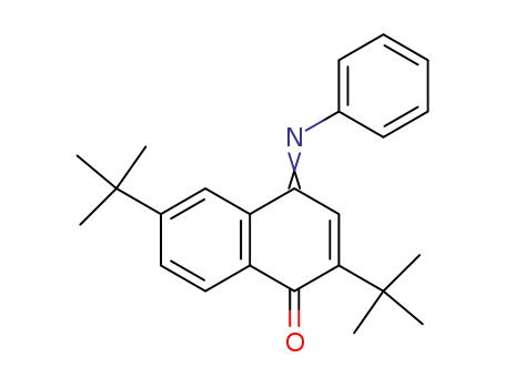 Molecular Structure of 87797-45-3 (1(4H)-Naphthalenone, 2,6-bis(1,1-dimethylethyl)-4-(phenylimino)-)