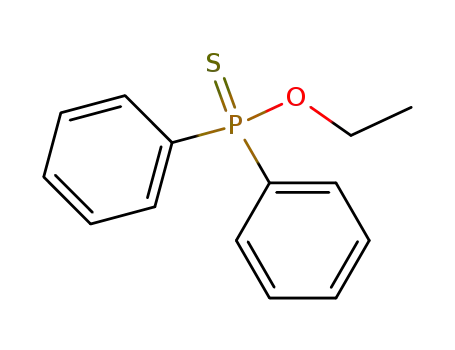 Molecular Structure of 3133-27-5 (O-ethyl diphenylphosphinothioate)