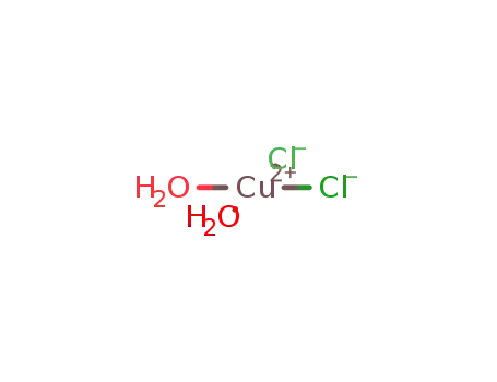Molecular Structure of 13933-17-0 (Copper(II) chloride dihydrate)