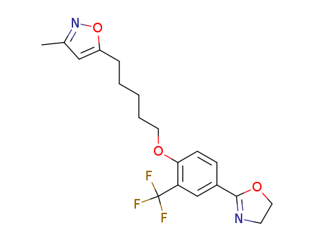 105639-06-3,5-{5-[4-(4,5-dihydro-1,3-oxazol-2-yl)-2-(trifluoromethyl)phenoxy]pentyl}-3-methylisoxazole,