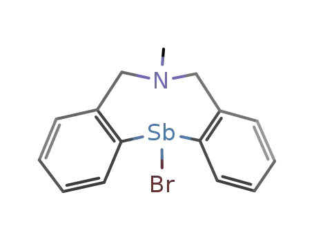Molecular Structure of 904689-17-4 (12-bromo-N-methyl-5,6,7,12-tetrahydrodibenz[c,f][1,5]azastibocine)