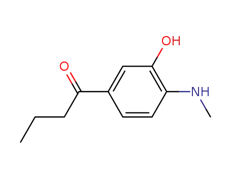 Molecular Structure of 123172-48-5 (1-[3-hydroxy-4-(methylamino)phenyl]butan-1-one)