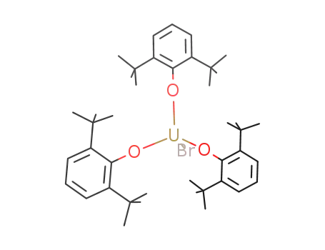 Molecular Structure of 157765-85-0 (BrU(O(C<sub>6</sub>H<sub>3</sub>)(C(CH<sub>3</sub>)3)2)3)