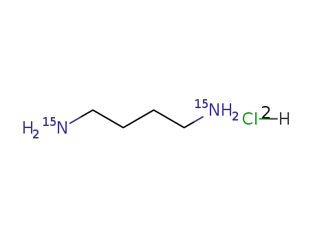 Molecular Structure of 2747-92-4 (1,4-DIAMINOBUTANE-15N2 DIHYDROCHLORIDE)