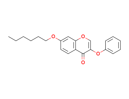 4H-1-Benzopyran-4-one, 7-(hexyloxy)-3-phenoxy-