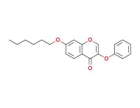 Molecular Structure of 137460-58-3 (7-hexoxy-3-phenoxy-chromen-4-one)