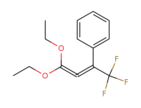 Molecular Structure of 81002-30-4 (Benzene, [3,3-diethoxy-1-(trifluoromethyl)-1,2-propadienyl]-)