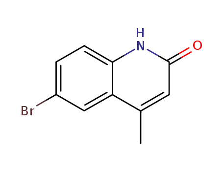 Molecular Structure of 89446-19-5 (6-BROMO-4-METHYLQUINOLIN-2(1H)-ONE)